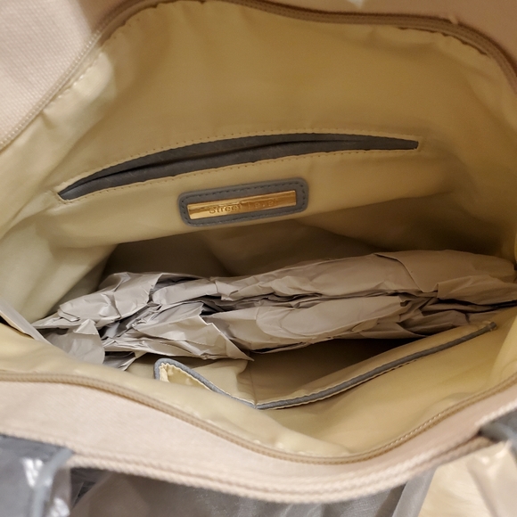 Anthropologie/Street Level Shauni Colorblocked blue tote - Picture 6 of 9